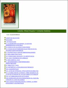 Portada Caos fractales y cosas raras