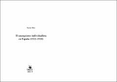 Portada El anarquismo individualista en España (1923-1938)