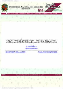 Portada Estadística aplicada