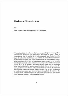 Portada Ilusiones geométricas