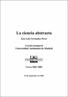Portada La ciencia abstracta