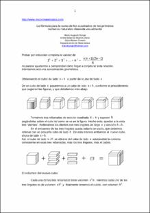 Portada La fórmula para la suma de los cuadrados de los primeros números naturales obtenida visualmente
