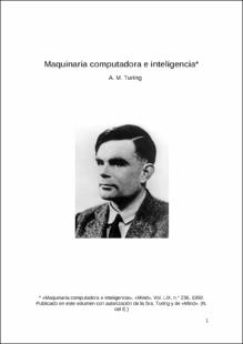 Portada Maquinaria computadora e inteligencia