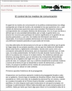 Portada El control de los medios de comunicación