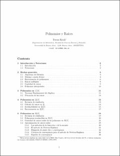 Portada Polinomios y raíces