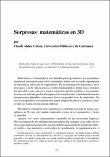 Portada Sorpresas matemáticas en 3D