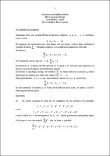Portada Sucesiones sumables
