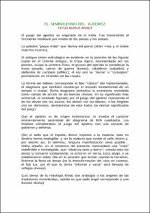 Portada El simbolismo del ajedrez