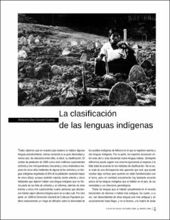 La clasificación de las lenguas indígenas