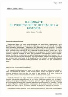 Portada Illuminati : el poder secreto detrás de la historia
