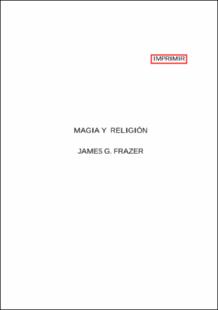 Portada Magia y religión