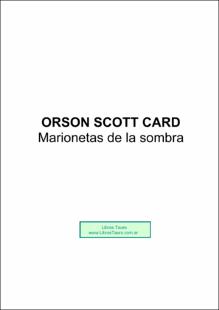 Portada Marionetas de la sombra