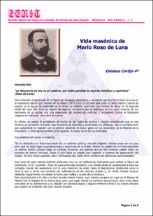 Portada Vida masónica de Mario Roso de Luna