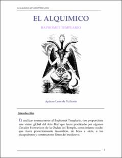 Portada El alquímico : Baphomet templario