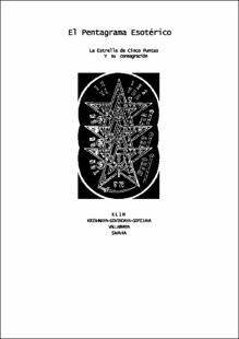 Portada El pentagrama esotérico : la estrella de cinco puntas y su consagración