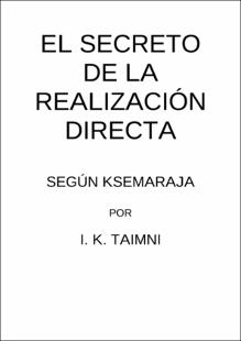 Portada El secreto de la realización directa : según ksemaraja