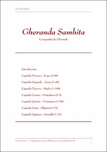 Portada Gheranda samhita : compendio de Gheranda