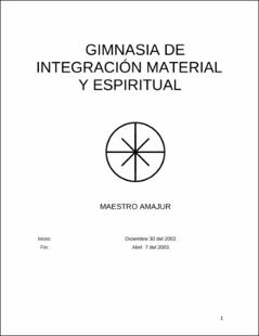 Portada Gimnasia de integración material y espiritual
