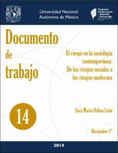 Portada El riesgo en la sociología contemporánea: De los riesgos sociales a los riesgos modernos