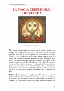 Portada La magia ceremonial desvelada