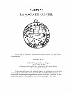 Portada La magia de arbatel