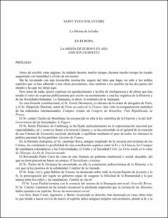 Portada La misión de la India en Europa : la misión de Europa en Asia