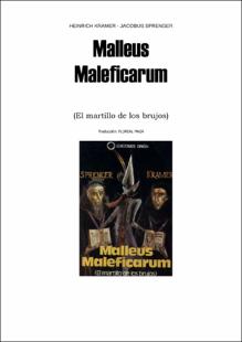 Portada Malleus maleficarum. 1. El martillo de los brujos