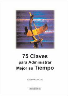 Portada 75 claves para administrar mejor su tiempo
