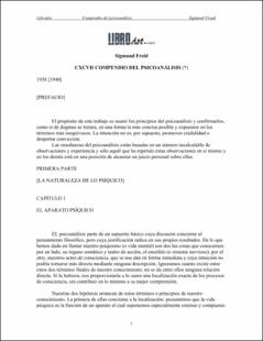Portada Compendio del psicoanálisis