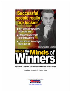 Portada Inside the minds of winners. Volumen 2. Command more luck series