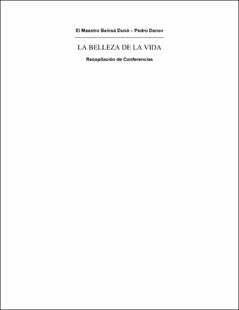 Portada La belleza de la vida : recopilación de conferencias