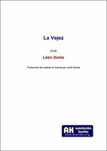 Portada La vejez
