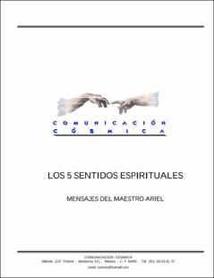 Portada Los 5 sentidos espirituales : mensajes del maestro Ariel