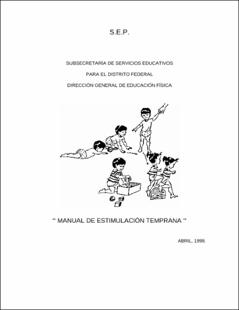 Portada Manual de estimulación temprana
