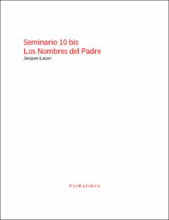 Portada Seminario 10 bis : los nombres del padre