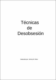 Portada Técnicas de desobsesión