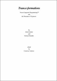 Portada Trance-formations : Neuro-Linguistic Programming and the Structure of Hypnosis