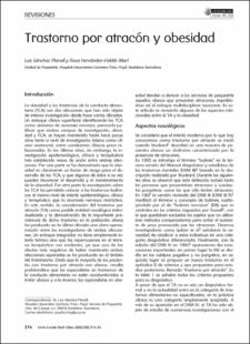 Portada Trastorno por atracón y obesidad
