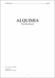 Portada Alquímia