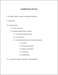 Portada La química en el siglo XVII