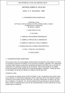 Portada Informe sobre el Opus Dei