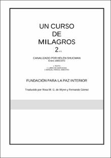 Portada Un curso de milagros 2
