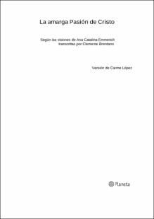 Portada La amarga pasión de Cristo