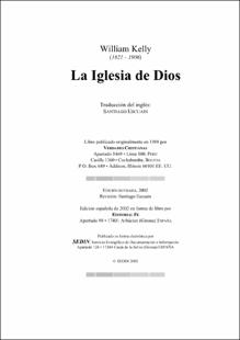 Portada La iglesia de Dios