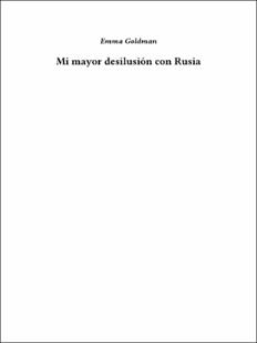 Portada Mi mayor desilusión con Rusia