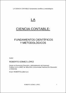 Portada La ciencia contable : fundamentos científicos y metodológicos