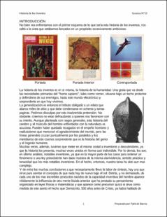 Portada Historia de los inventos