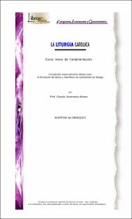 Portada La liturgia católica : curso breve de fundamentación