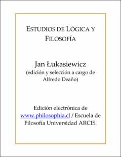 Portada Estudios de lógica y filosofía
