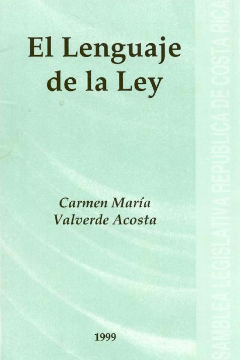 Portada El lenguaje de la ley